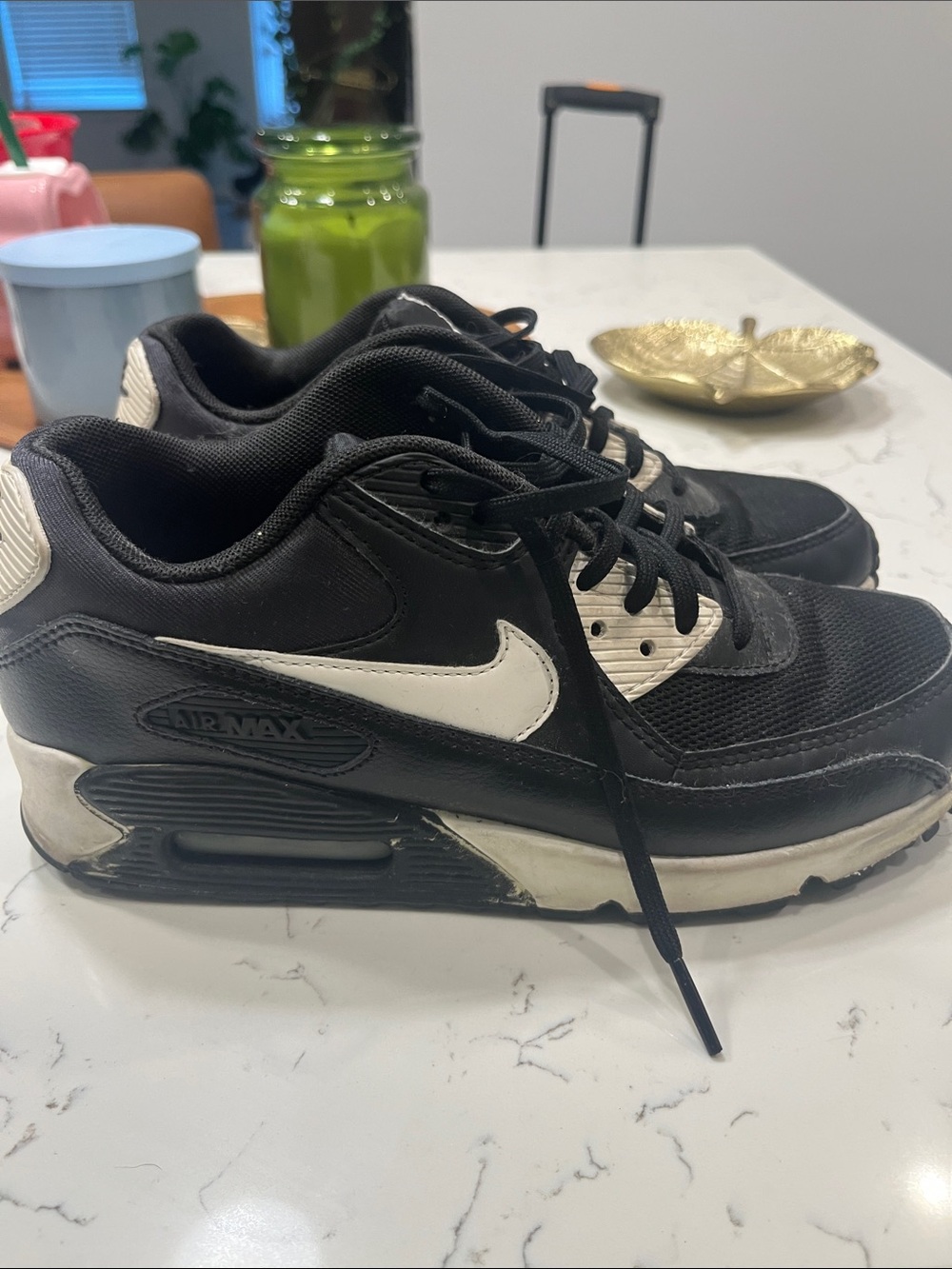 Nike Black and White Air Max Runner Sneakers - Picture 3 of 8
